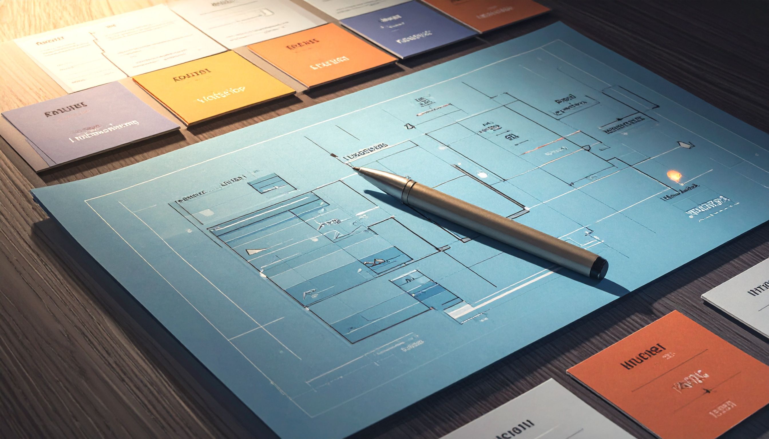 Symbolhafte Darstellung eines Werkzeugsatzes kombiniert mit digitalen KI-Elementen